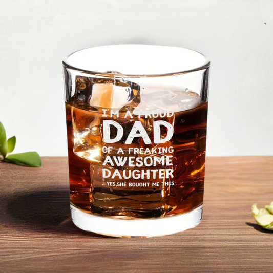 Dad Scotch Glass