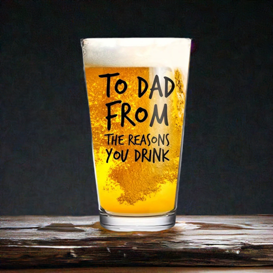 Dad Beer Glass